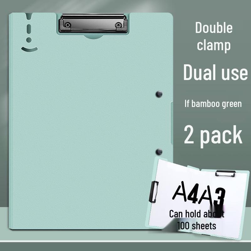 A4 Double Clip Folder for Documents and Resume Storage
