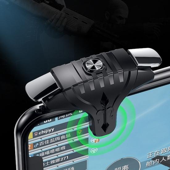 2 Stück F01 Metall Spiele Trigger Controller Tasten Mobiles Gamepad für PUBG