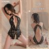 Sex Underwear Women's Open Crotch Free Sexy Neck Lace Lace Strap Onesie, Backless Strap Sex Underwear