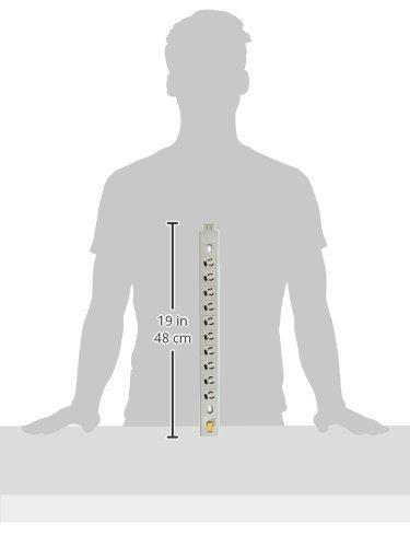 Sanwa Supply Server Rack Outlet Bar, 20A, 3-Pin, Anti-Slip, 10 Outlets, TAP-MR7535