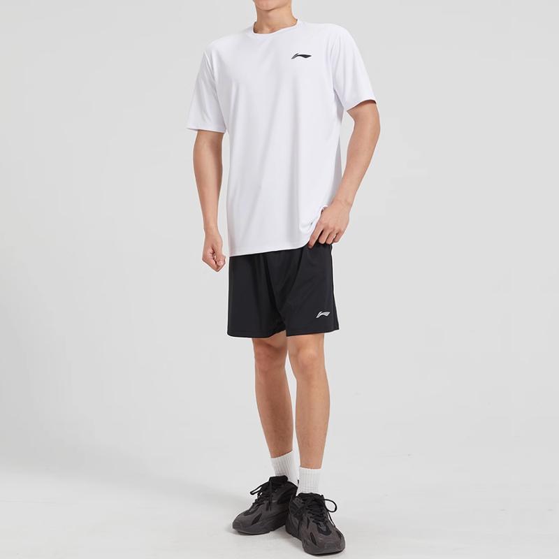 Li Ning Casual Αθλητικά Ανδρικά με Στρογγυλή Λαιμόκοψη Μέτριας Εφαρμογής AHST575-2/AAPU217-1