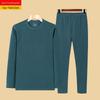 -Thickened for Autumn and Winter Men's Self-Heating Double-Sided Velvet Thermal Underwear Set