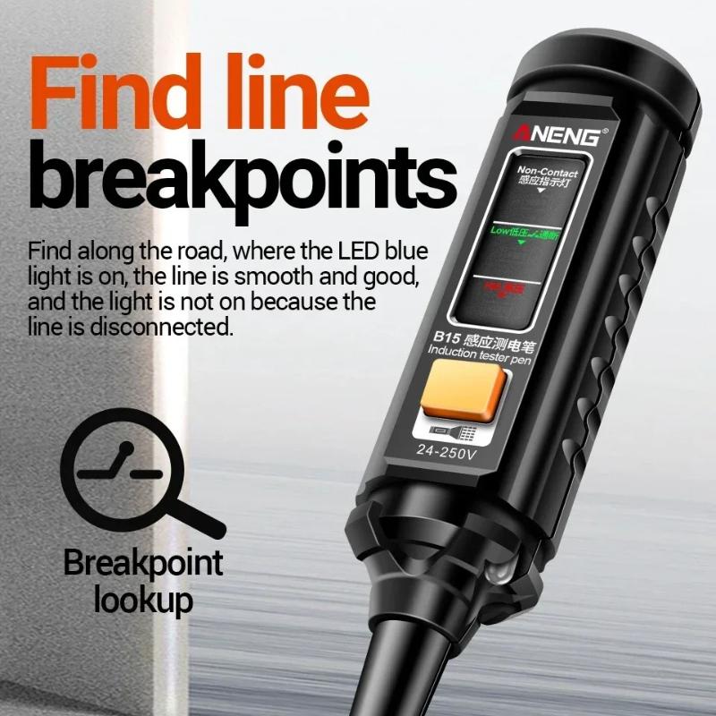 2026 ANENG B15 Multimeter Tester Pen Multimeters 1999 Counts 24-250V Voltage Detector Meter Diagnostic Breakpoint Finder For Electrician Repair Tools