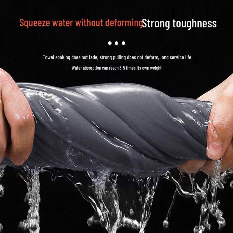 Double-Sided Suede Car Cleaning Towel - Lint-Free, Thick, High Water Absorption