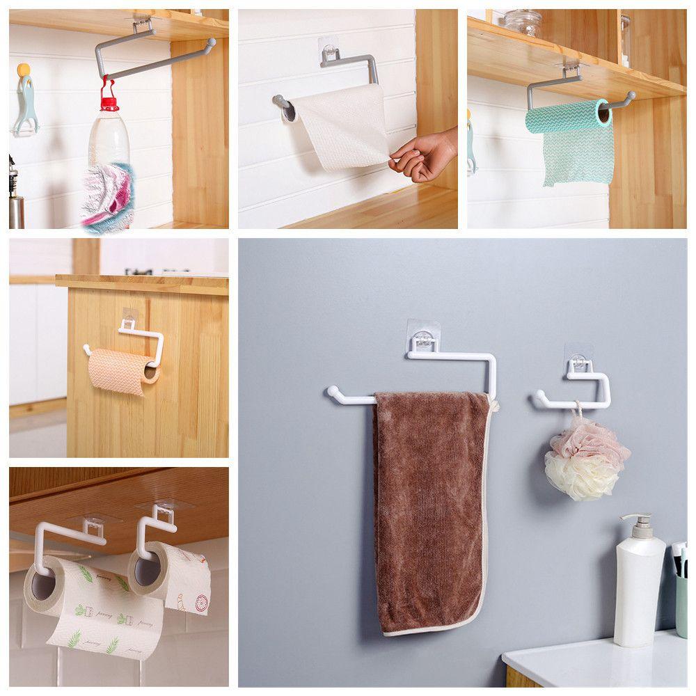 Toilet Home Accessorie Plastic Holder Self Adhesive Hanger Paper