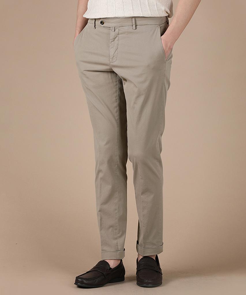 PANICALE Regular Slim Fit Cotton Pants 2 Colors