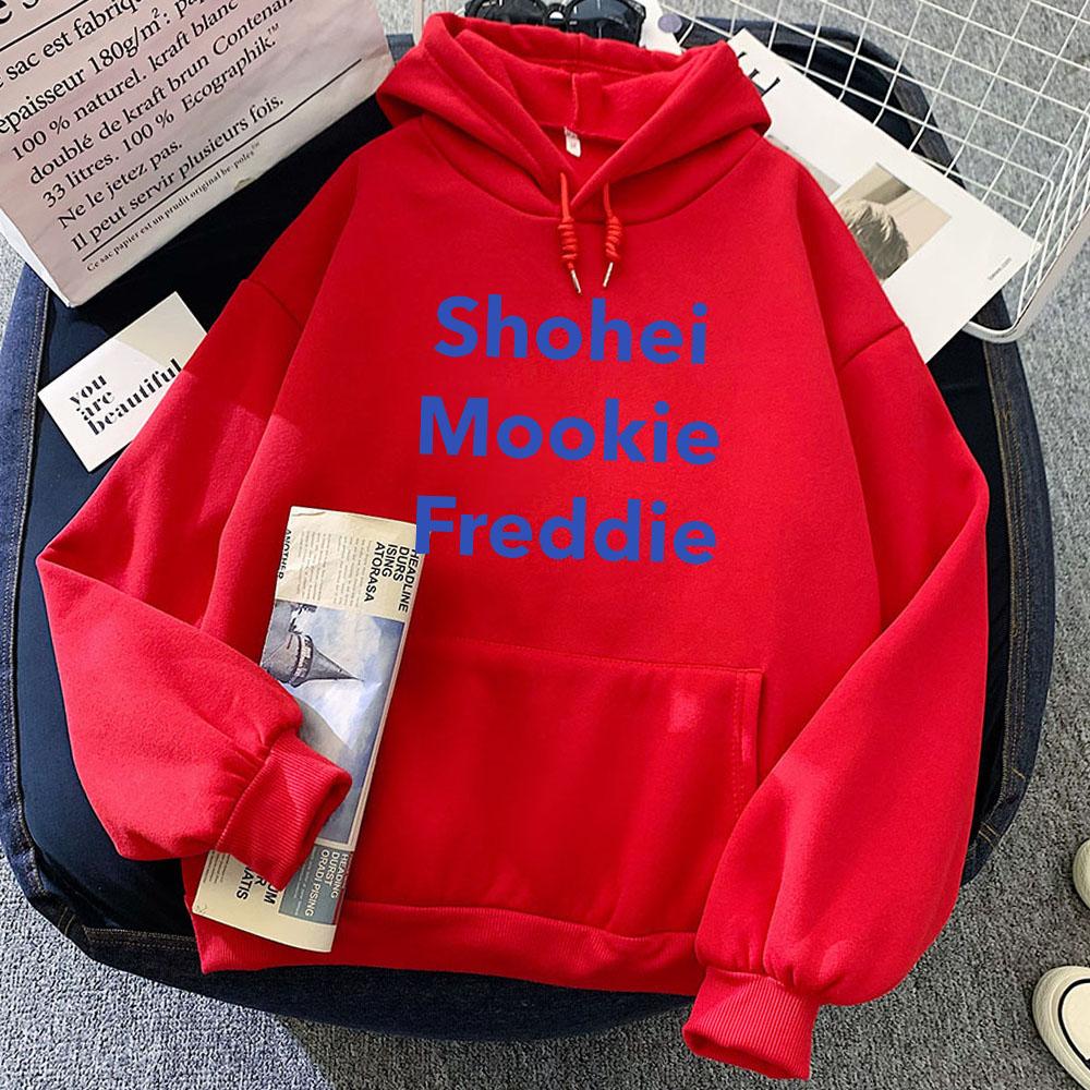 Shohei Mookie Freddie Freeman Baseballer Hoodies Men Sweatshirts Ropa Mujer Sudaderas Hooded Pullovers Girl