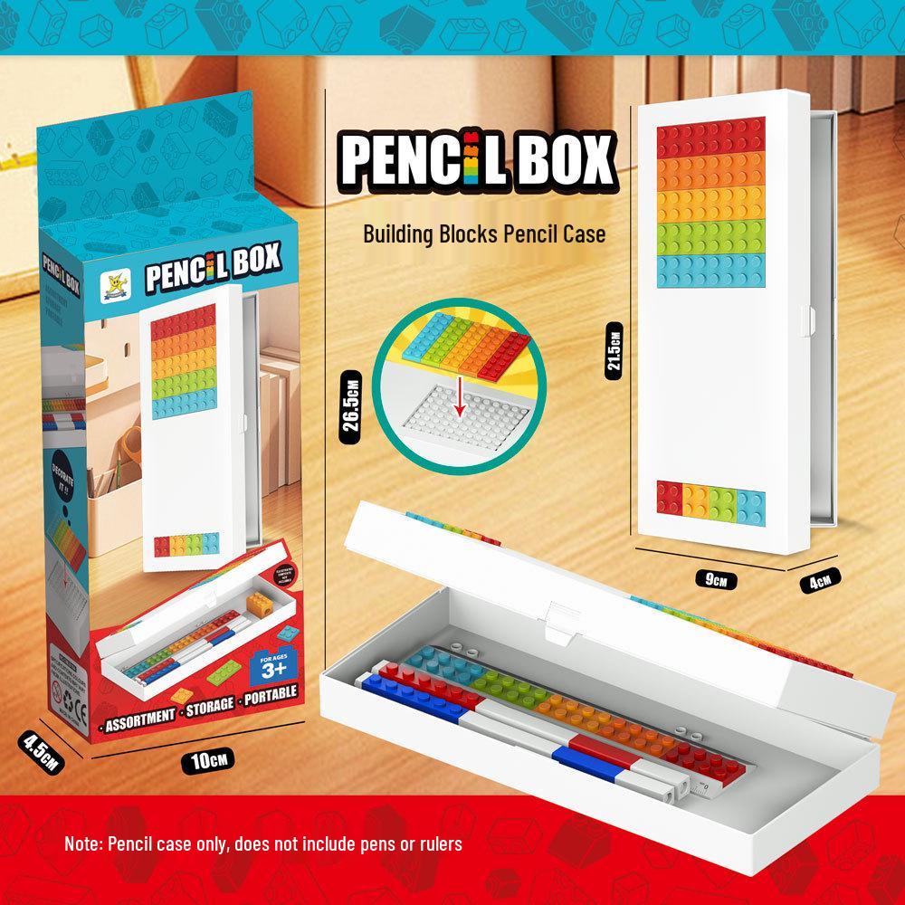 Creative DIY Building Blocks Pencil Case for Students - Educational Stationery for Boys & Girls, Great as Birthday Gifts or Giveaways