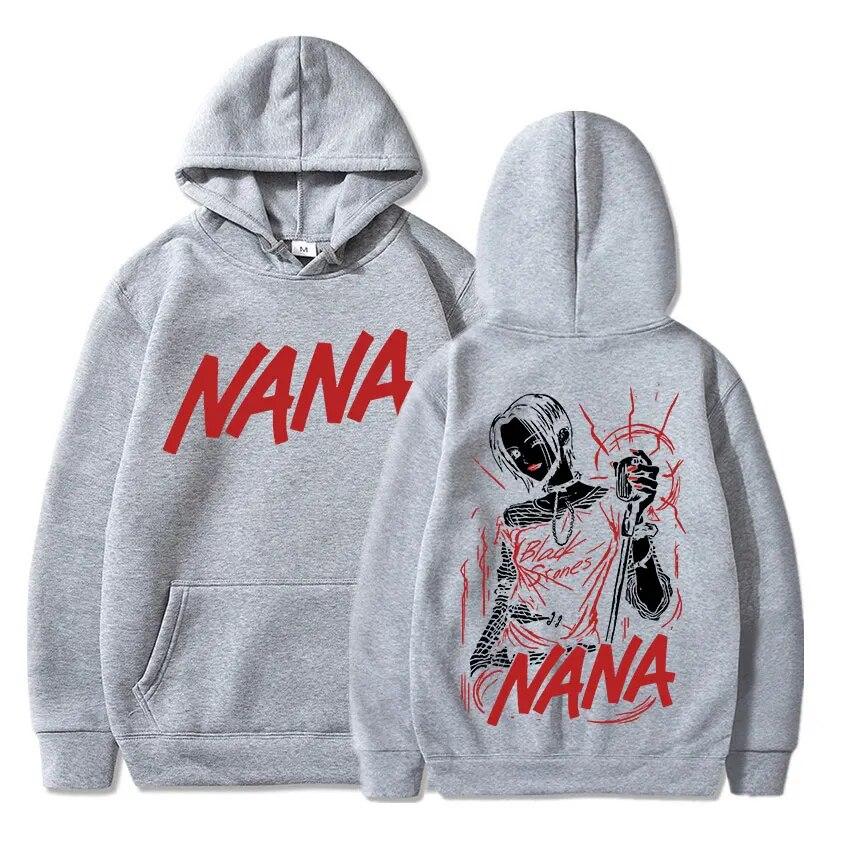 New Japanese Anime Hoodies Nana Osaki Graphic Printed Unisex Women Hoodie Streetwear Sweatshirts Harajuku Pullovers Unisex Clothing