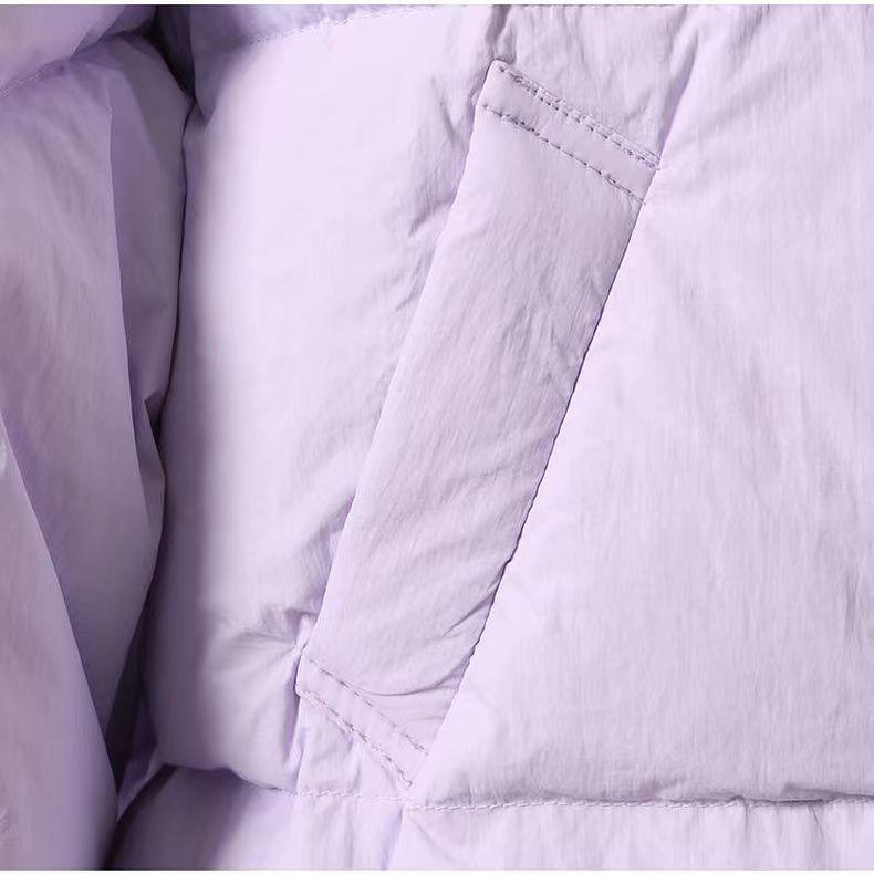 Daunen-Baumwolljacke für Damen, kurz, klein, einfarbig, modische Brotjacke, warme Winter-Baumwolljacke