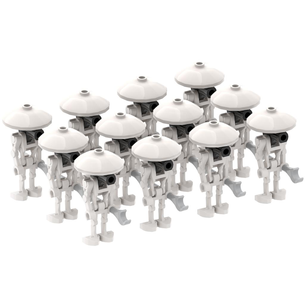 MOOXI Space Wars Series Robot Model MOC Brick DIY Diorama Adult Children Toys Building Block Set Montessori Gift Room Decoration