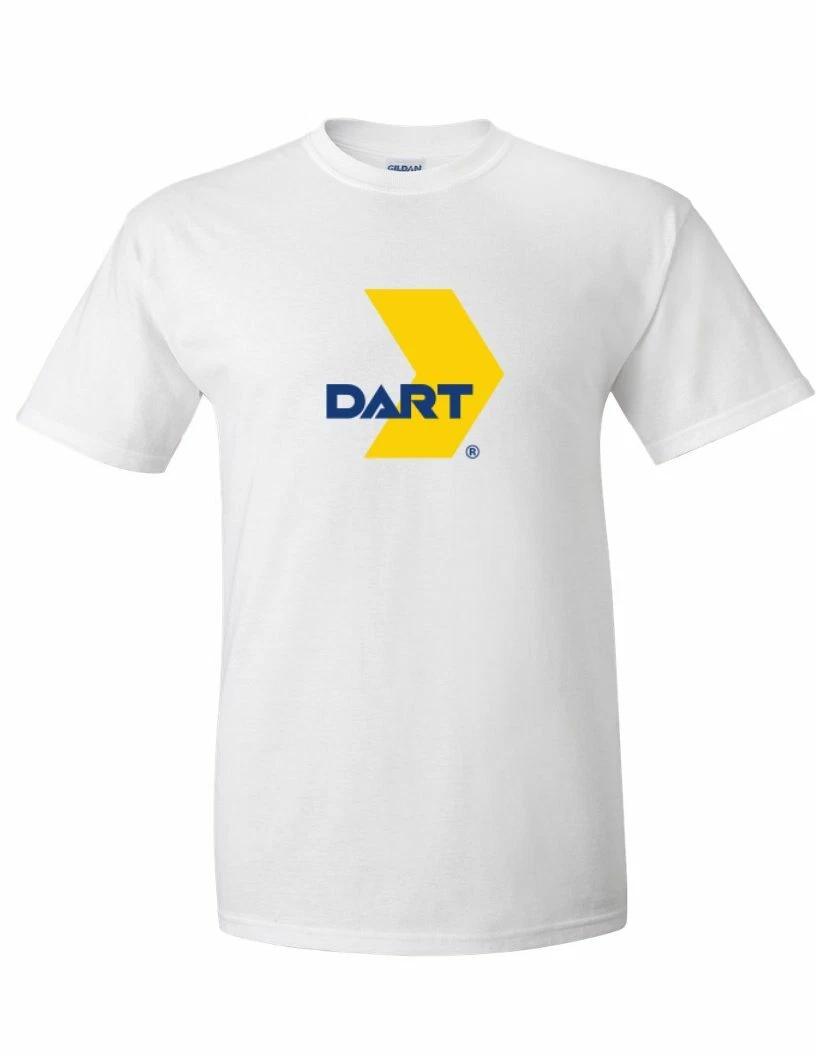 DART Retro Logo Tee Dallas Area Rapid Transit Light Rail Train White T-Shirt S