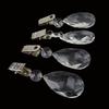 4PCS With Metal Clip Crystal Tablecloth Weights Decorative Tablecloth Clip  Dinner Table
