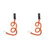 2-5Pcs Elastic Kayak Paddle Leash with Safety Hook Coiled Lanyard Cord Tie Rope Canoe Anti-Lost Rope Rowing Boat Accessories