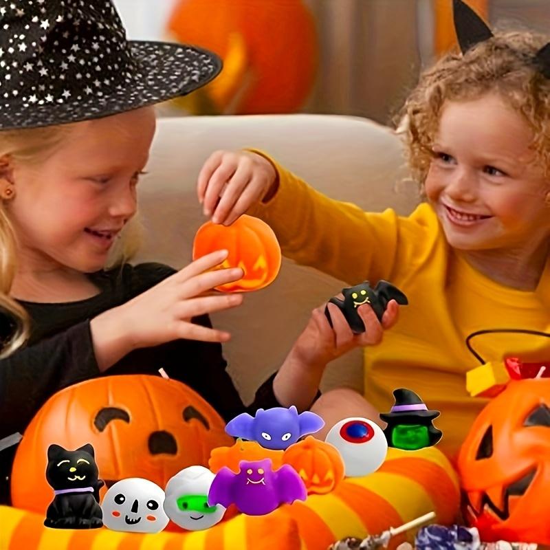 20pcs Halloween Party Favors Halloween Treat Bag Gifts Kawaii Squishies Hi Squishy Toy Bulk Birthday Gifts Cute Cartoon Pinch