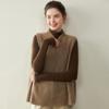 Women's Cashmere Frog Button Chinese-Style Knit Shawl Vest