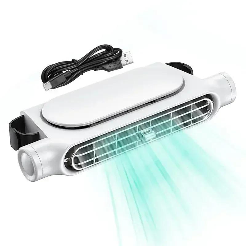 Car Seat Fan Front Rear Seat Headrest Cooling Air Fan Refrigeration 3 Speed With Independent Switch Car Interior Decor Fan New