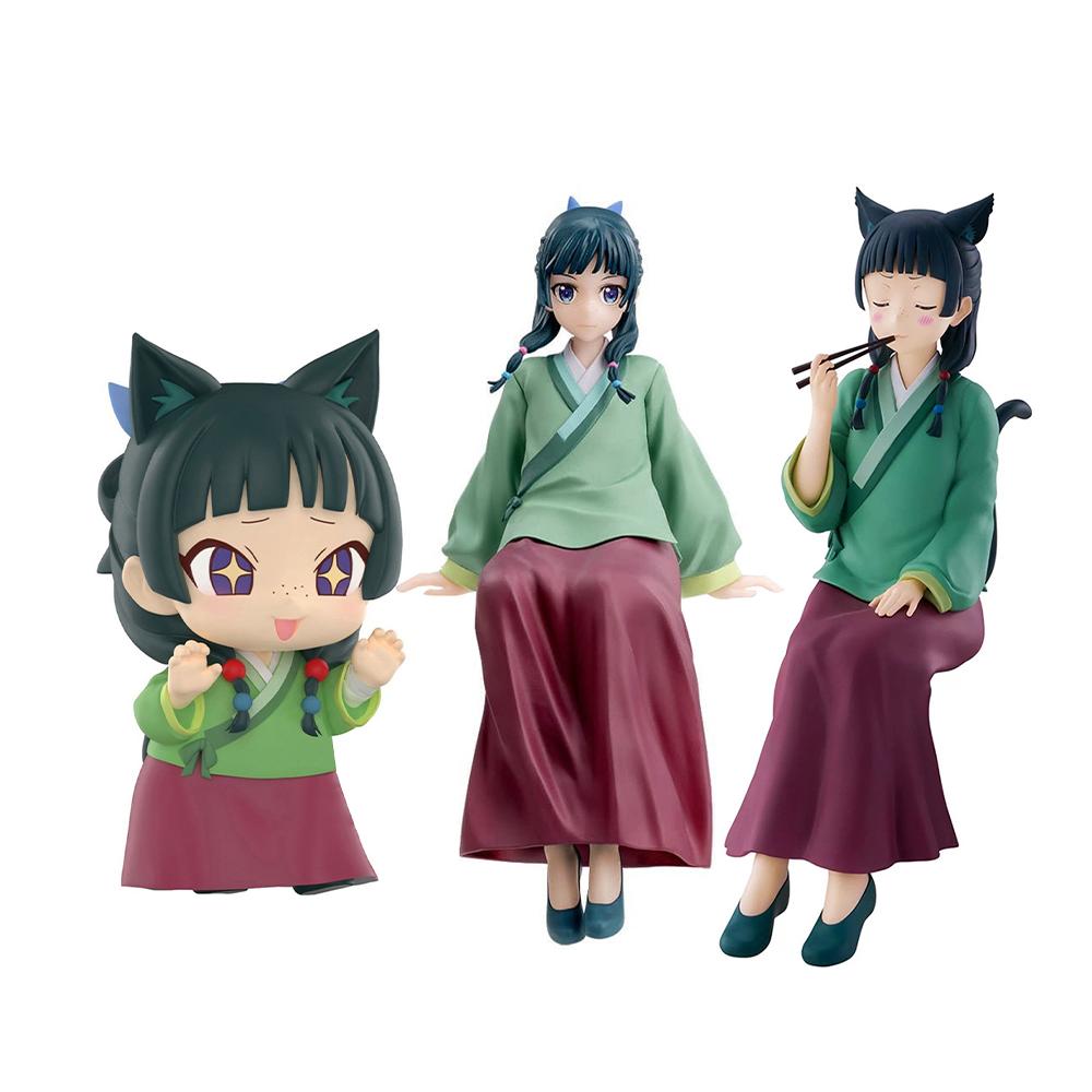 Interesting Toys Unisex Anime Figure Maomao Action Figure Model Super Cute Q Edition Maomao Figurine Sitting Model Collection Statue Doll Friend Gifts