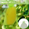 100Pcs with Drawstring Fruit Protection Bags Organza Anti-Bird Netting  Wedding Gift