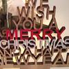Christmas Tree Wooden Hollow Out Festival Decorative Handmade Desktop Ornaments Gift English Letter Xmas Tree New Year Decoration Party Supplies