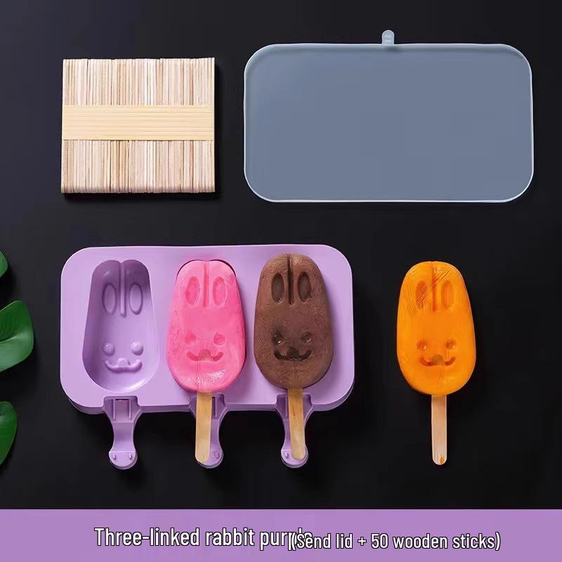 

Homemade Food-Grade Silicone Little Bear Ice Cream and Popsicle Mold