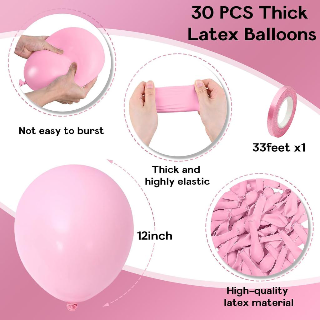12 Zoll 30 Stück mehrfarbiges Ballonset, geeignet für Hochzeiten, Geburtstage, Mottopartys, Junggesellenabschiede, Familienfeiern