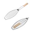 Household BBQ Grill Rack Foldable Fish Grill Basket Roasting Grilling  Barbecue Tongs