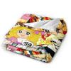 Candy Candy And Terry Anime Blanket  Warm Soft Funny Plush Bedding Throws For Couch Bed Travel Flannel Bedspread Bed Cover