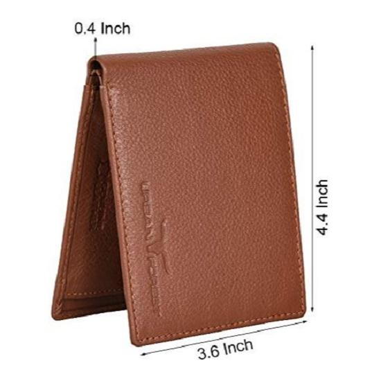 Минималистичный кожаный кошелек Stan Redwood для мужчин — фото 4