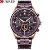 CURREN Luxury Wrist Watches for Men Stainless Steel Quartz Wristwatches with Chronograph Casual Sport Clock 8399 erkek kol saati