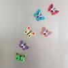 6Pcs 3D Colorful Butterfly Refrigerator Magnet DIY Home Office Kitchen Locker Fridge