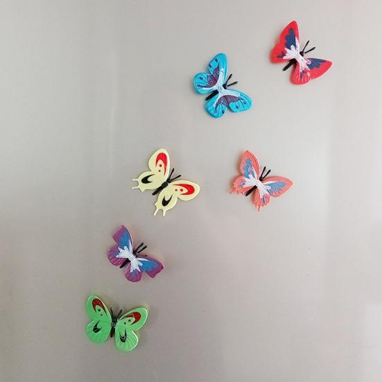 6Pcs 3D Colorful Butterfly Refrigerator Magnet DIY Home Office Kitchen Locker Fridge