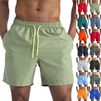 Men's Casual Color Outdoors Pocket Beach Work Trouser  Beach Shorts Pant