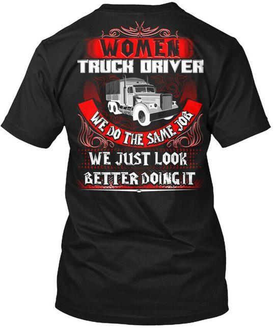 On Trend Truck Driver T-Shirt Made In the USA Size S To 5XL