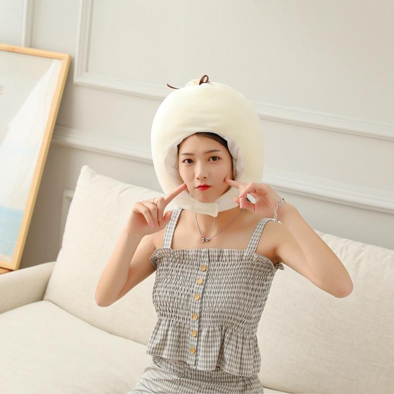 

Головной убор баоцзы, шляпа, плюшевый головной убор, реквизит для фото, реквизит для фото, мультяшный головной убор, реквизит для фото. 30*29CM0.2kg