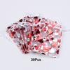 Xiaomi 6/30/60/120Pcs Valentine's Day Red Heart Organza Bags Gift Bags Pouches Jewelry Candy Packaging  Drawstring Bags for Wedding