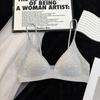 Best-Selling Thin Strap Deep V-Neck Triangle Cup Bra for Small Busts – Stylish Summer Back Design