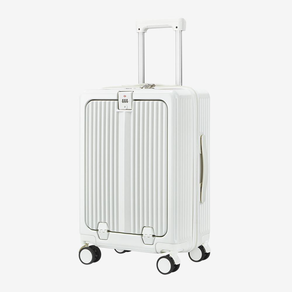 Yongsheng 20" Cabin Suitcase: New Dry-Travel Design, Aluminum Frame, Trolley Case with Custom Lock, Anti-Fall Security.