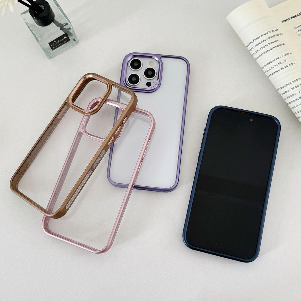 Applicable To Apple 16proMax New Mobile Phone Case Zhenyao IPhone 15 Metal Mirror Anti Fall 14 Transparent Protective Case