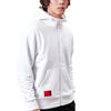 Li Ning Logo Fleece Lined Warm Hooded Zip Jacket Unisex Jacket Off-White AWDPD23-1