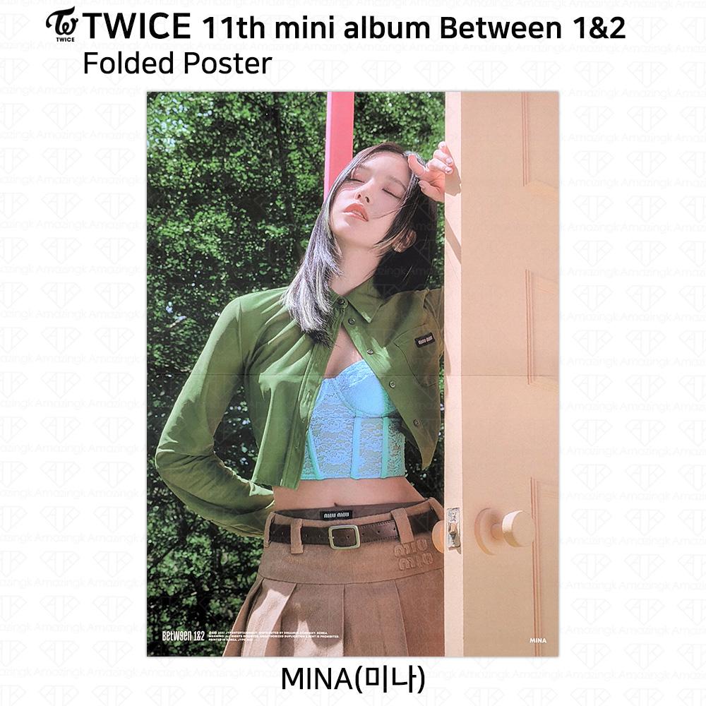 

TWICE 11-й мини-альбом между 1 и 2 Мина, фотокарточка, открытка, наклейка Polaroid POB Folded Poster