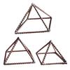 Metal Wire Energy Pyramid Decoration Cube of Power 188 MHz Tensor Style Pyramid Promotes Health Enhances Fields Space Purifying Healing Pyramid