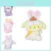 Entzückbares Sanrio Herz Kaninchen Plüsch Vorhang Raffhalter Kuromi Melody Cinnamoroll Design