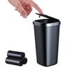 Car Trash Bottle Trash Can with Lid Push Lock Touch