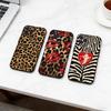 Leopard Print  Phone Case Silicone Black Soft For IPhone 17,16,15,14,13,12,11,SE,Plus Pro Max