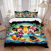 Mickey Minnie'S Tropical Adventure Print 3Pcs Bedding Setduvet Cover With 2 Bedropillowcase Home Birthday Gift