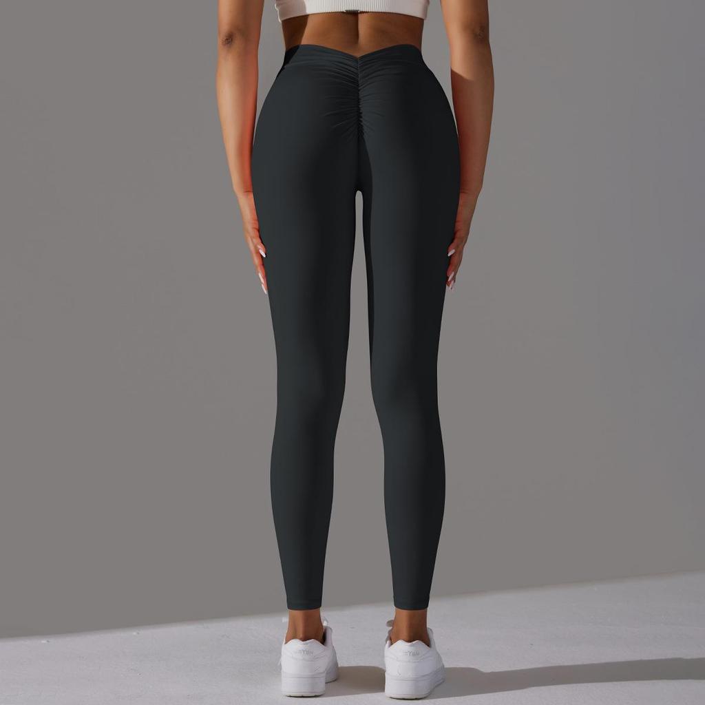 Naked, Skin Friendly, Hip Lifting Yoga Pants With No Awkward Lines, Leggings, High Waisted, Elastic Fitness Pants, Women's Cropped Pants
