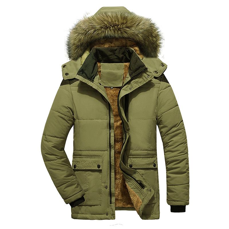 

Хлопковое пальто мужское бархатное утолщенное зимнее пальто мужское хлопковое пальто большого размера теплая хлопковая куртка M