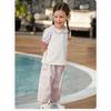 David Bella Girls' Polo Shirt New Summer Dress Children's Short Sleeve T-shirt Middle and Large Children's Stylish Top