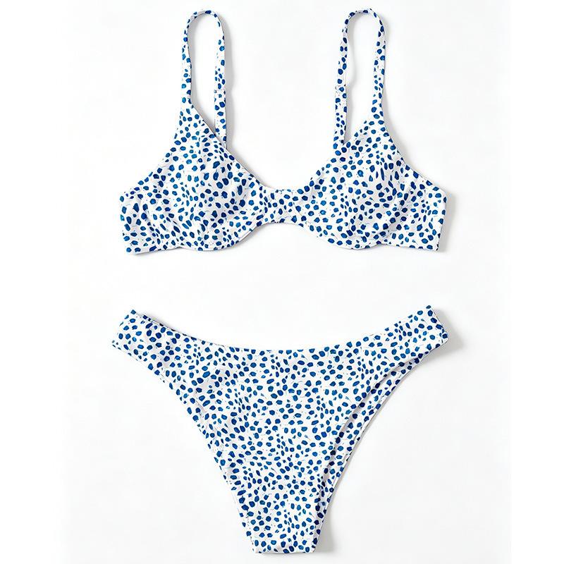 1011 European and American New Polka Dot Sexy Split Bikini Swimsuit Hot-selling Bikini Women's Swimsuit Summer